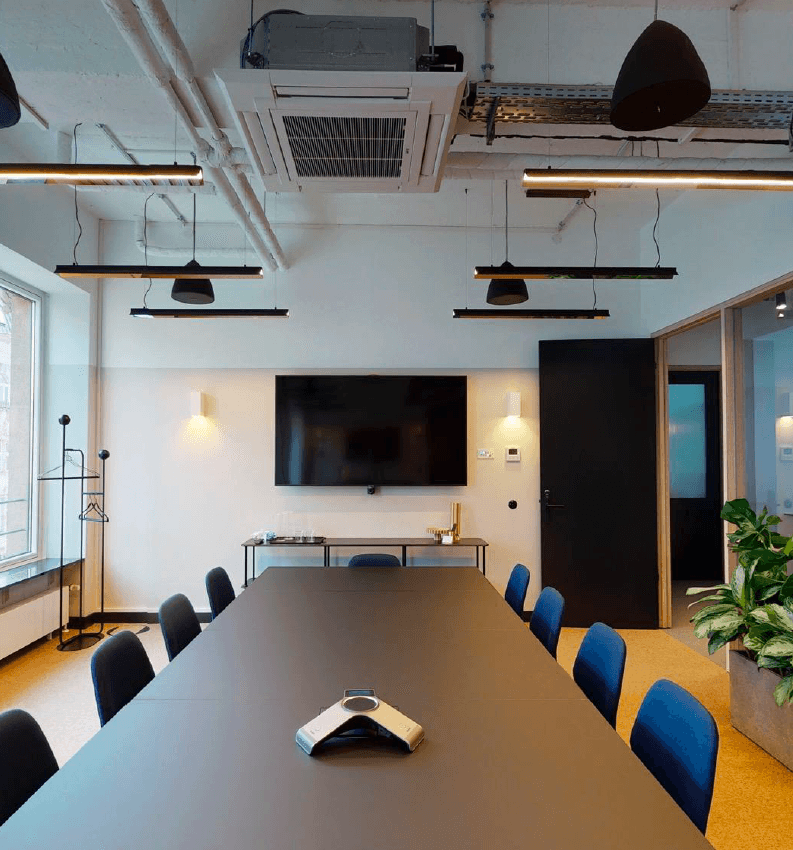 10-Person Meeting Room at Fora - Kontorhaus with HD TV & Video Conferencing