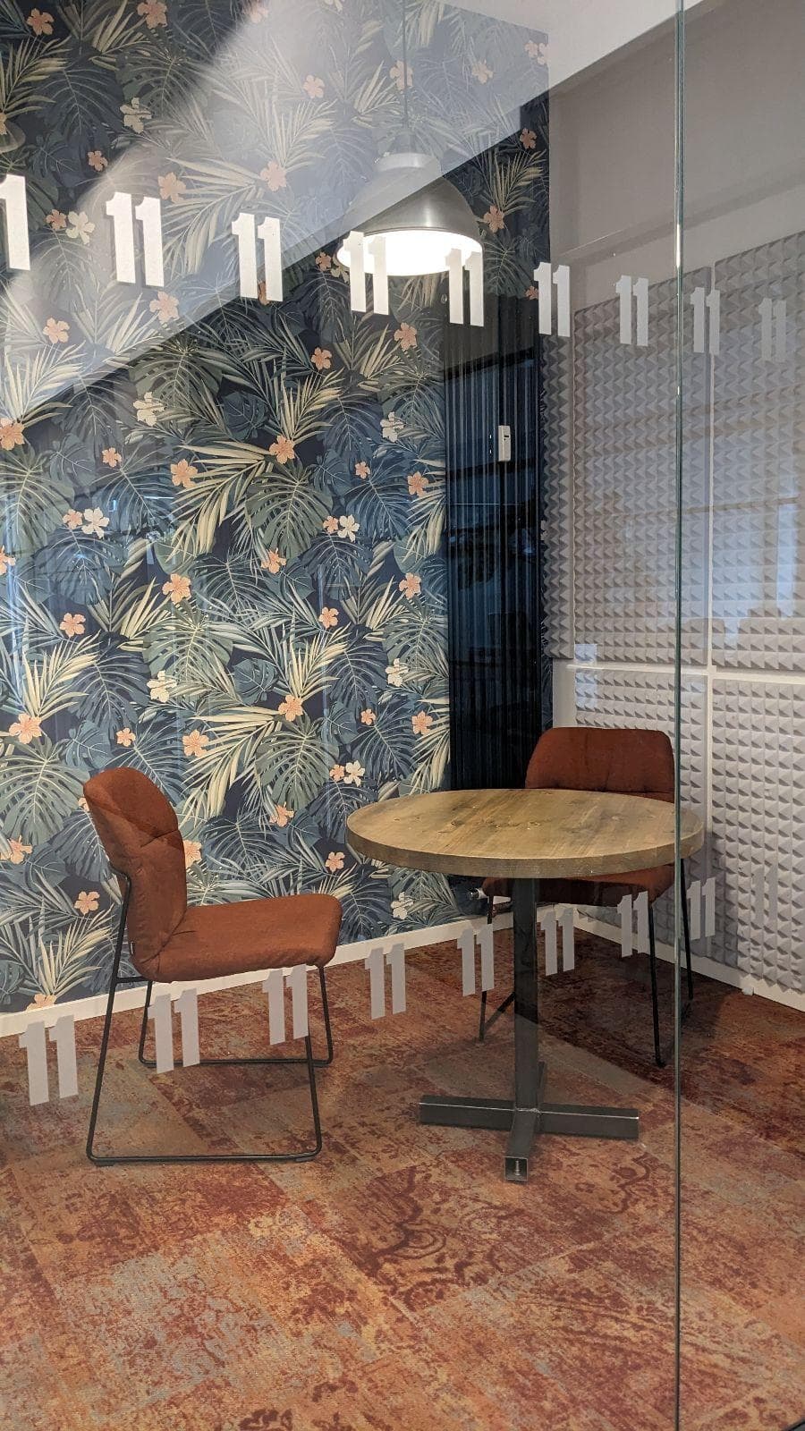 Compact and cozy meeting pod at Techspace Kreuzberg