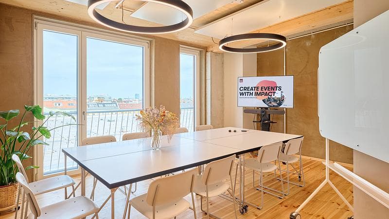 Bright Workshop & Meeting Room with City View at Impact Hub Berlin