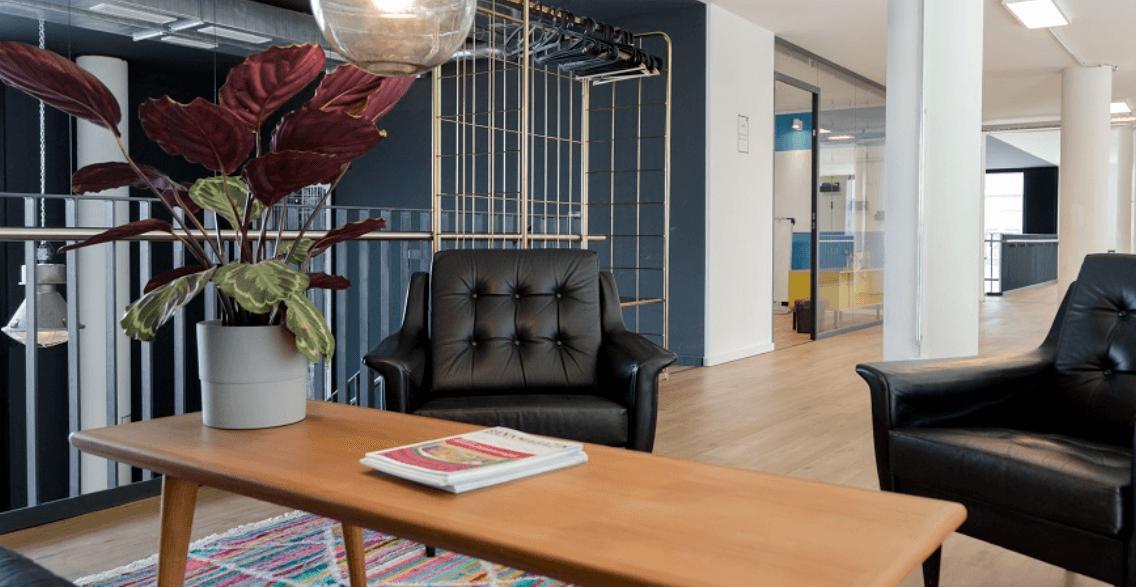 Cowork at thriving betahaus Hafencity in Hamburg's Hafencity area interior photo 2
