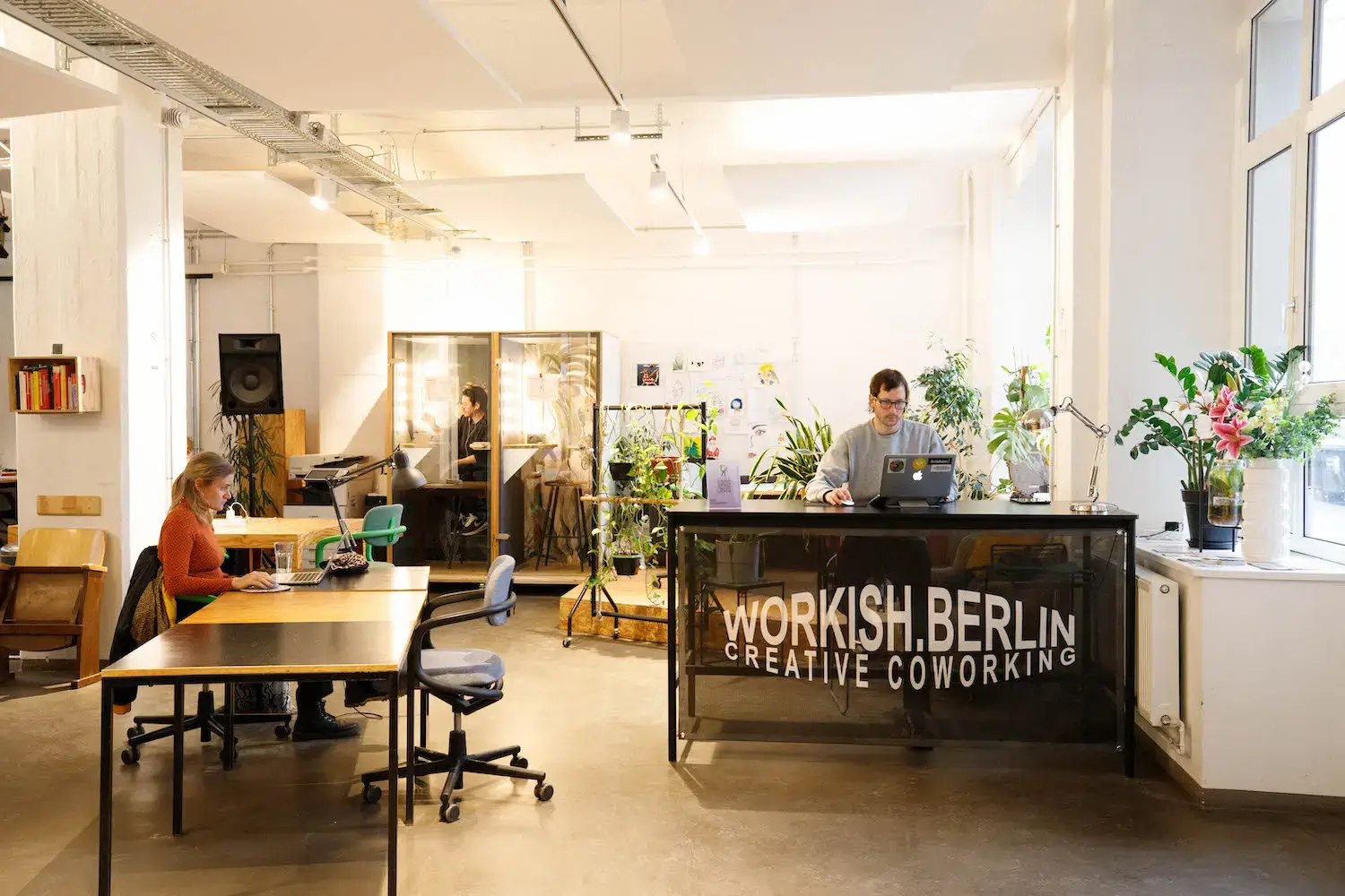 1-Person Fixed Desk at Workish Berlin with Backyard & Community Kitchen interior photo 8