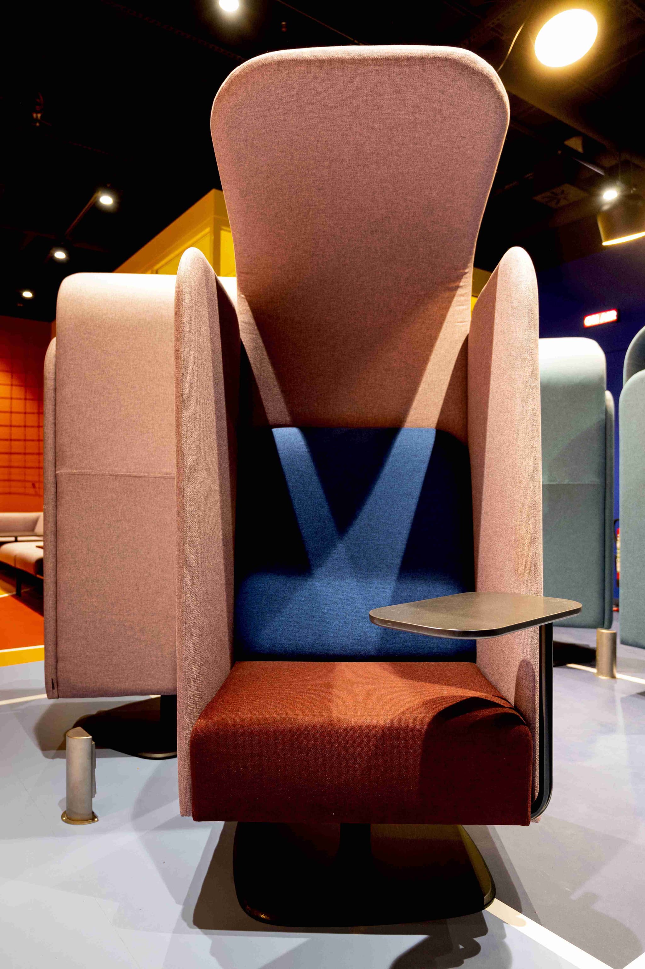 Vibrant and colorful workspace oasis at Berlin Brandenburg Airport interior photo 4