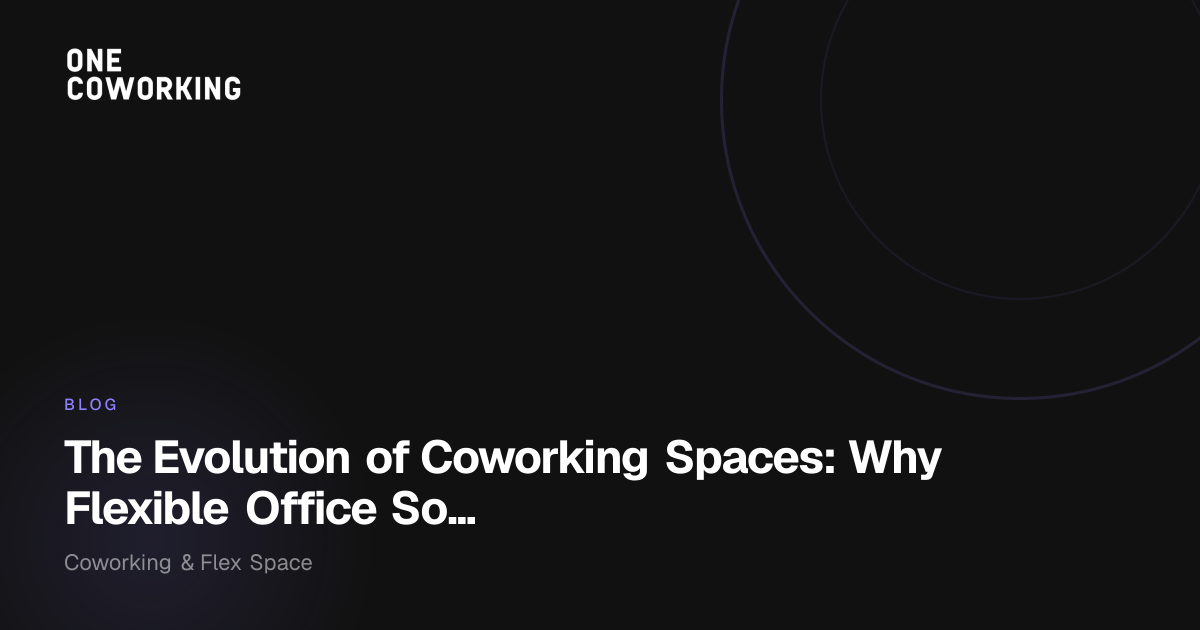 The Future of Work: How Flexible Office Solutions Are Redefining Co...