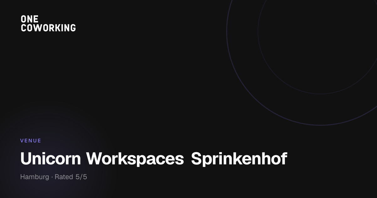 Unicorn Workspaces Sprinkenhof is now Scaling Spaces - Sprinkenhof ...