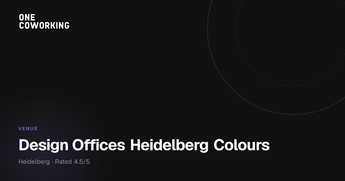 Design Offices Heidelberg Colours - Flexible Coworking Space