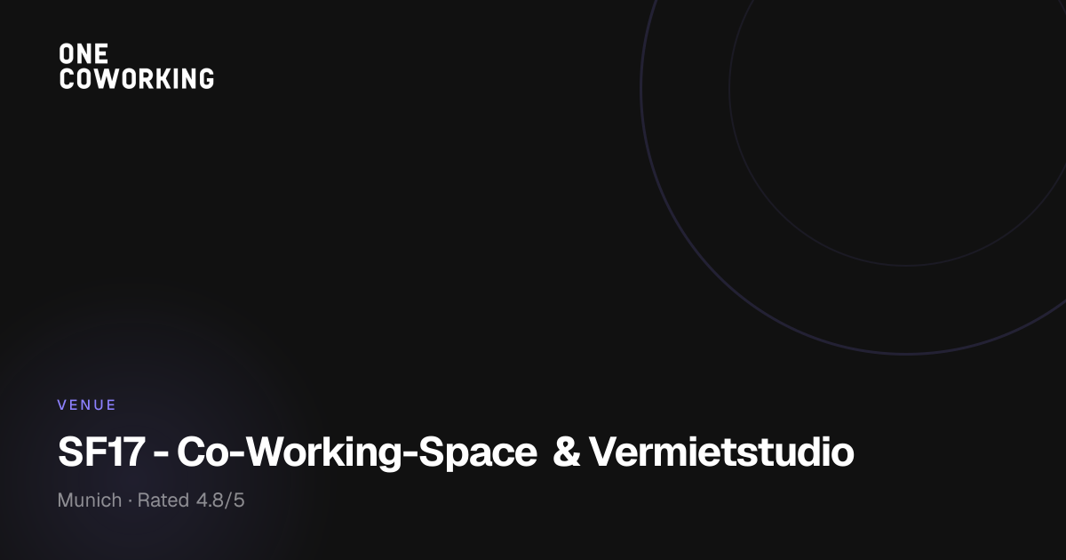 SF17 Co-Working Space | Workspace, Yoga Studio & Event Venue