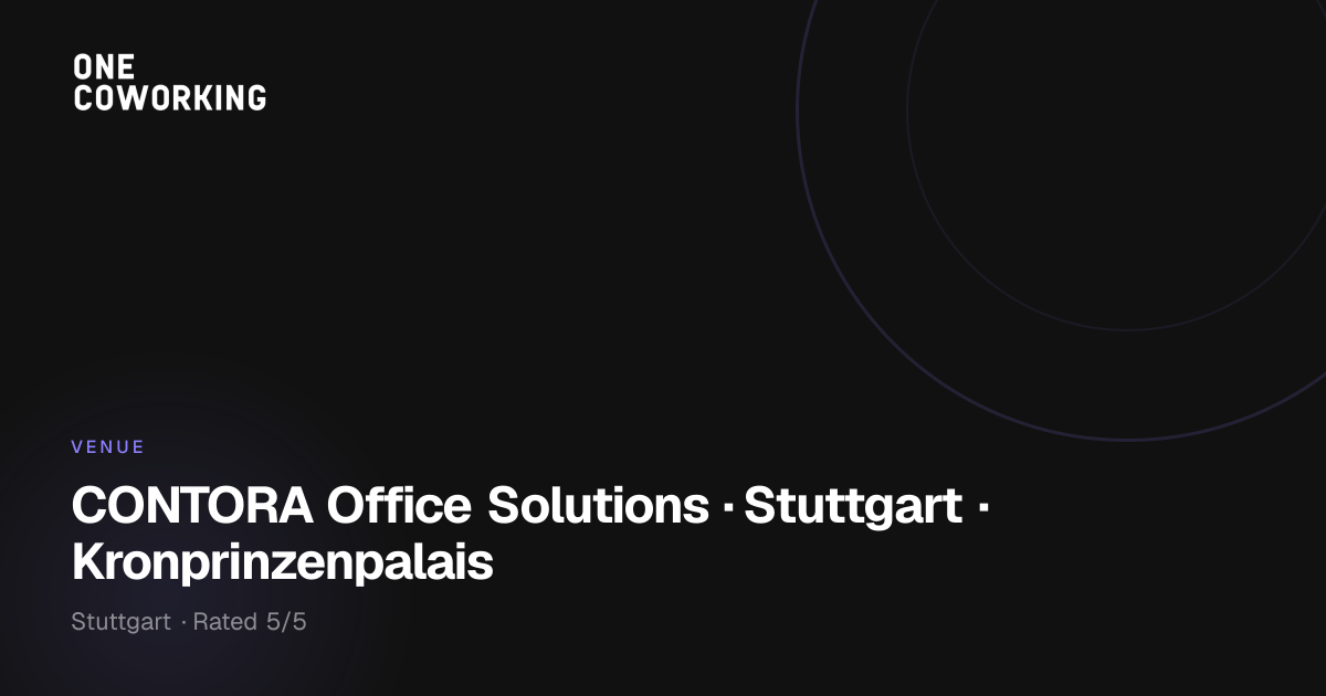 CONTORA Office Solutions · Stuttgart · Büros