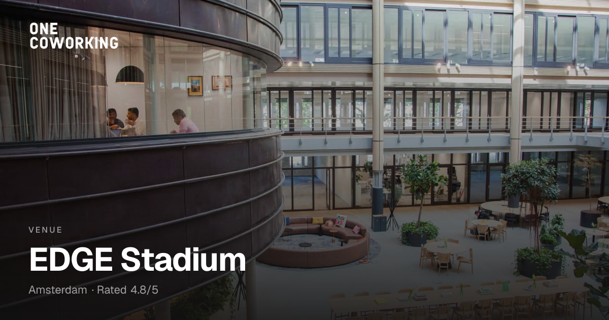 Stadium Edge Rails EDGE Stadium Amsterdam: Sustainable & Innovative Coworking Space
